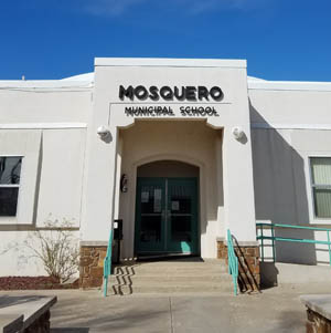 Mosquero Municipal School front entryway